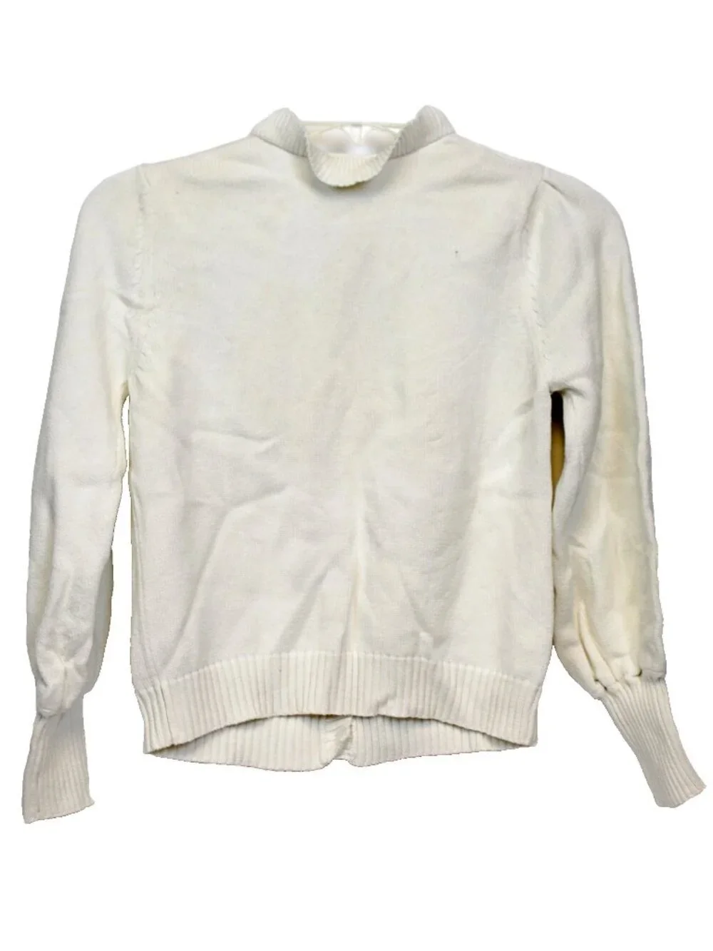 2007 Gymboree Equestrian Club Dress sz 12 White Cardigan Sweater Horse Ruffle Co